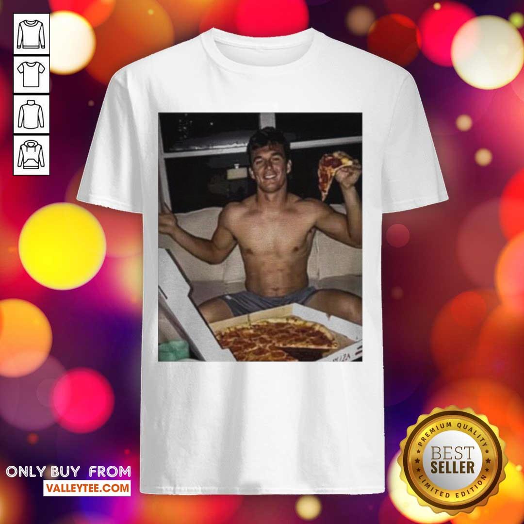 Good Quality Tyler Cameron Pizza Love Light Blue Shirt
