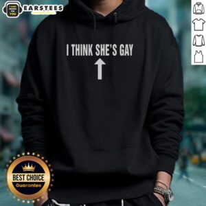 Alternative view of Hot I Think She's Gay T-Shirt