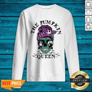 Alternative view of The Pumpkin Queen Skull Women Shirt