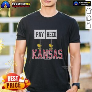 Original Peanuts Woodstock X Kansas Gameday Pay Heed T-Shirt