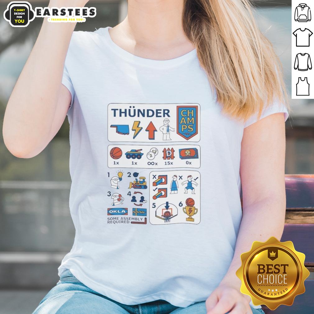 Pretty Oklahoma City Thunder 2026 Playoffs Thunder Team Building T-Shirt - Image 3