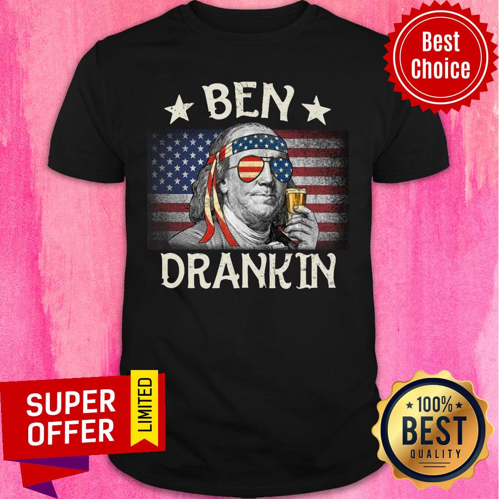 Ben Drankin Beer 4th of July American Flag Shirt