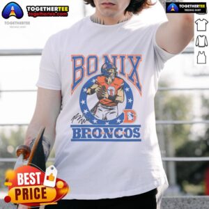 Top Broncos Bo Nix Signature T-Shirt