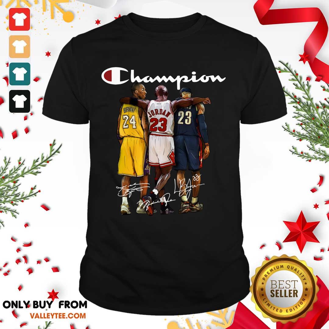 Great Kobe Bryant James Jordan LeBron James Mvp Champion Signatures Shirt
