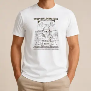 Original Stop Building Hell Working Together We Can Build Anything We Like Beaver Shirt