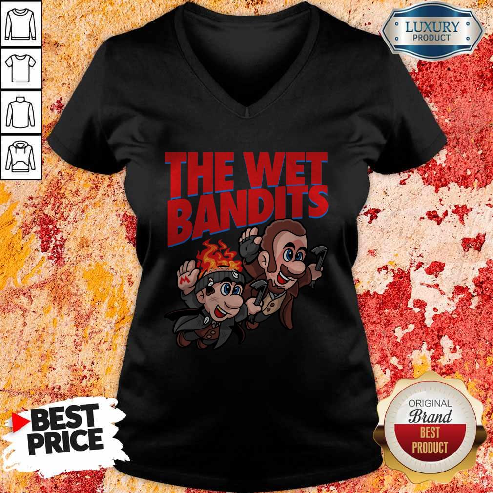 Original The Wet Bandits Home Alone Super Mario Funny Massup T-Shirt - Image 4