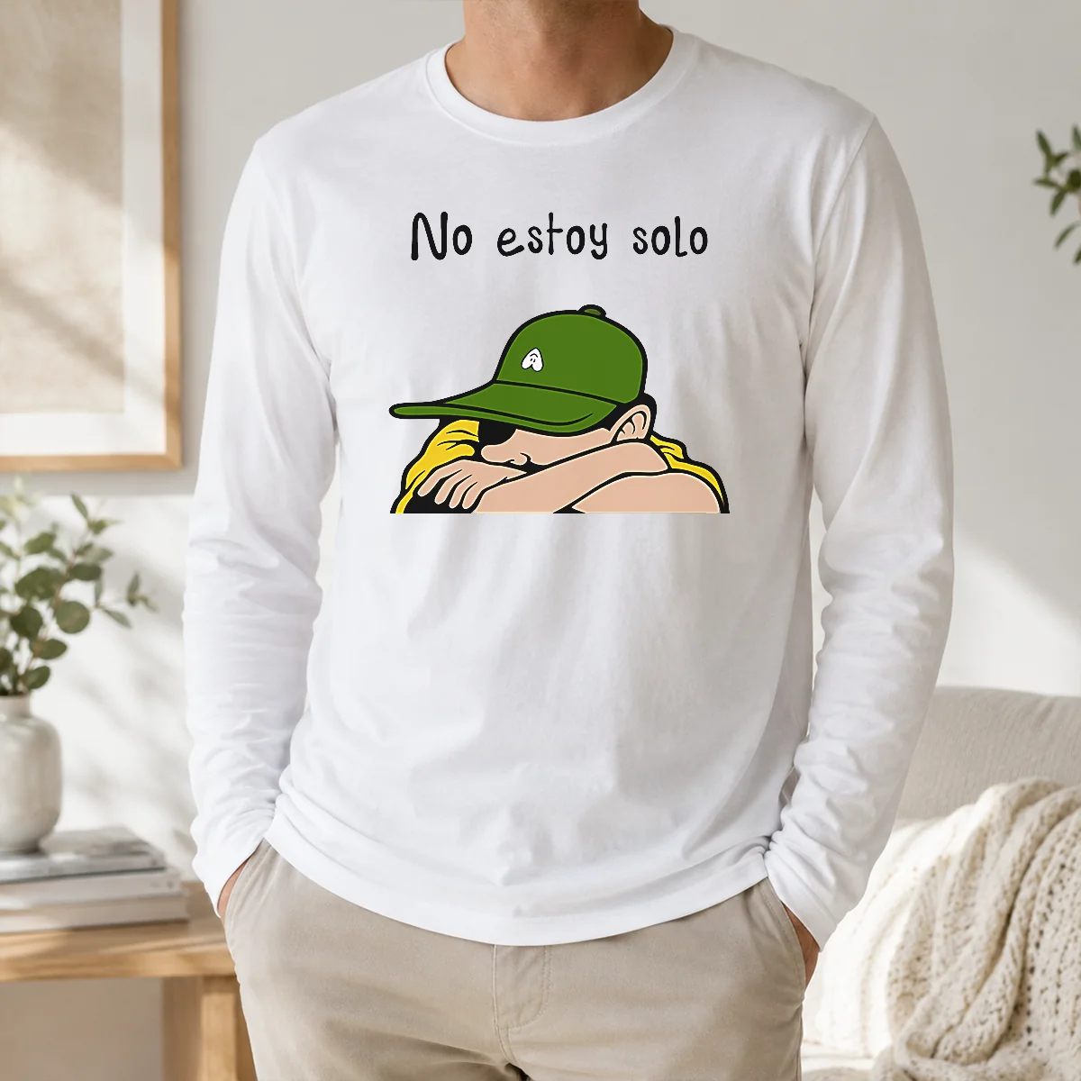 Official Premium No Estoy Solo Charlie Brown Snoopy And Peanuts Gang Hug Shirt - Image 5