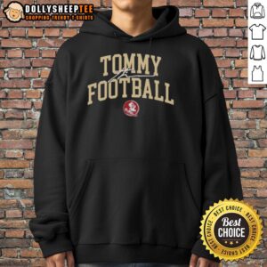 Alternative view of Top Tommy Castellanos Florida State Football Crimson Letter T-Shirt