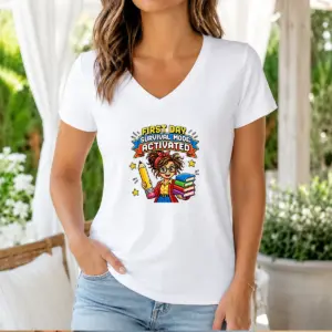 Alternative view of Pretty First Day Survival Mode Teacher Pixel Shirt