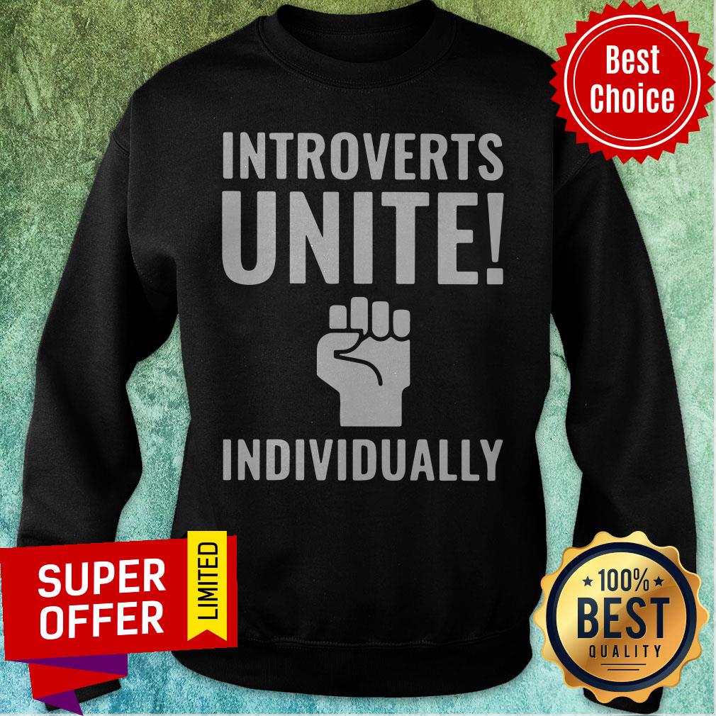 Awesome Introverts Unite Individually Shirt - Image 2