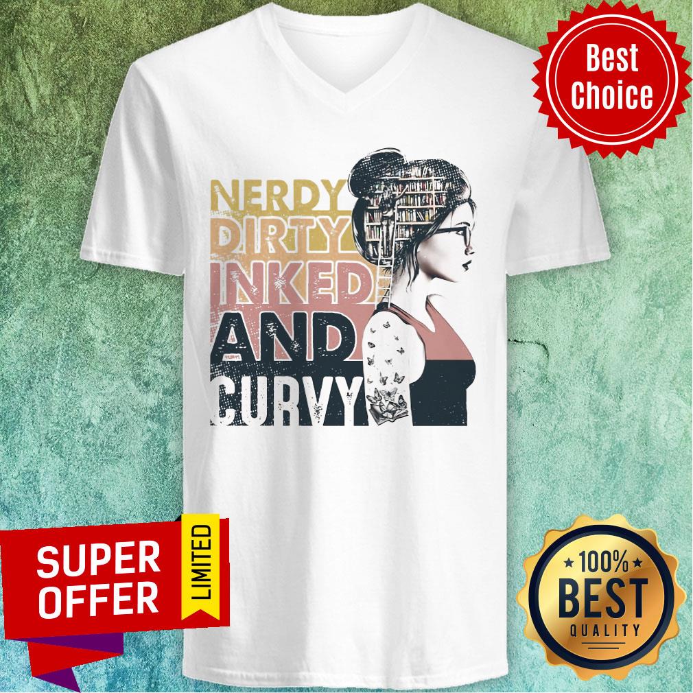 Awesome Nerdy Dirty Inked And Curvy Shirt - Image 3