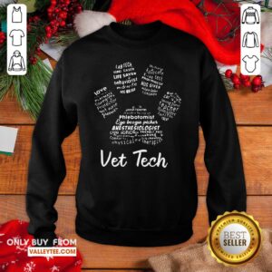 Alternative view of Attractive Vet Tech Paw Print Shirt