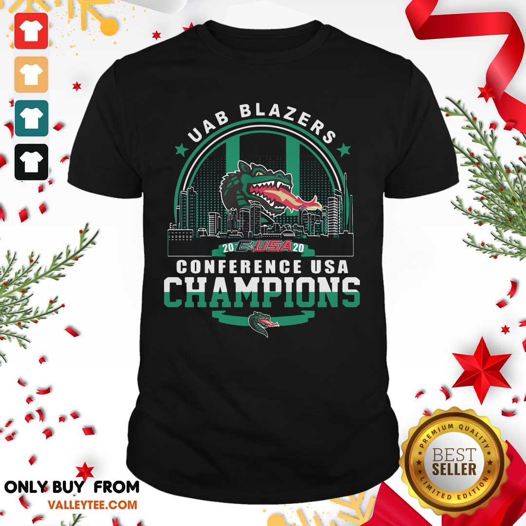 Funny Uab Blazers C USA 2020 Conference Usa Champions Shirt