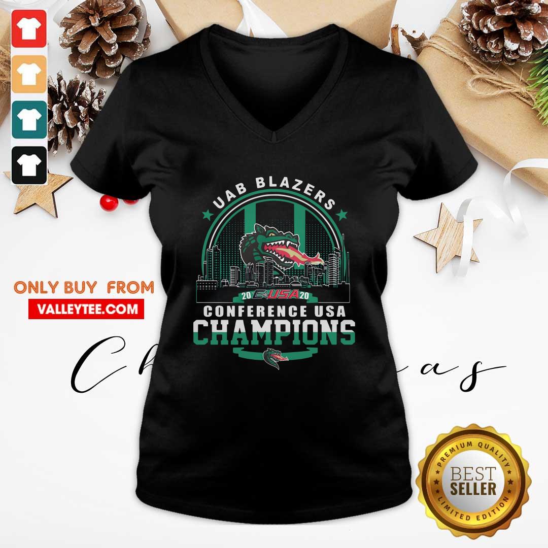 Funny Uab Blazers C USA 2020 Conference Usa Champions Shirt - Image 5