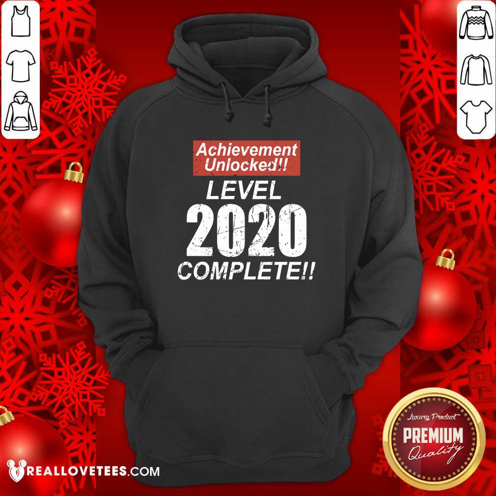 Happy Retro Achievement Unlocked Level 2020 Complete Shirt - Image 4