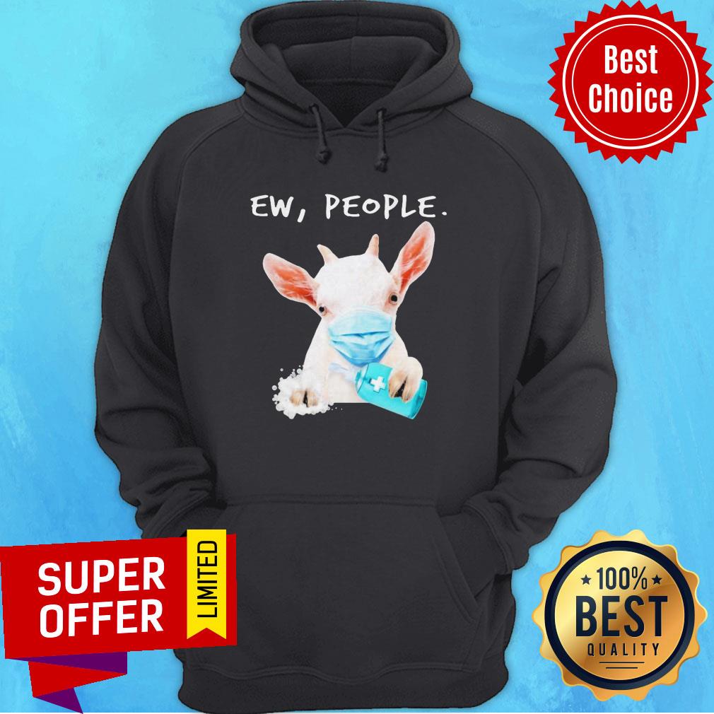 Premium Goat Face Mask Hug Soap Ew People Shirt - Image 3