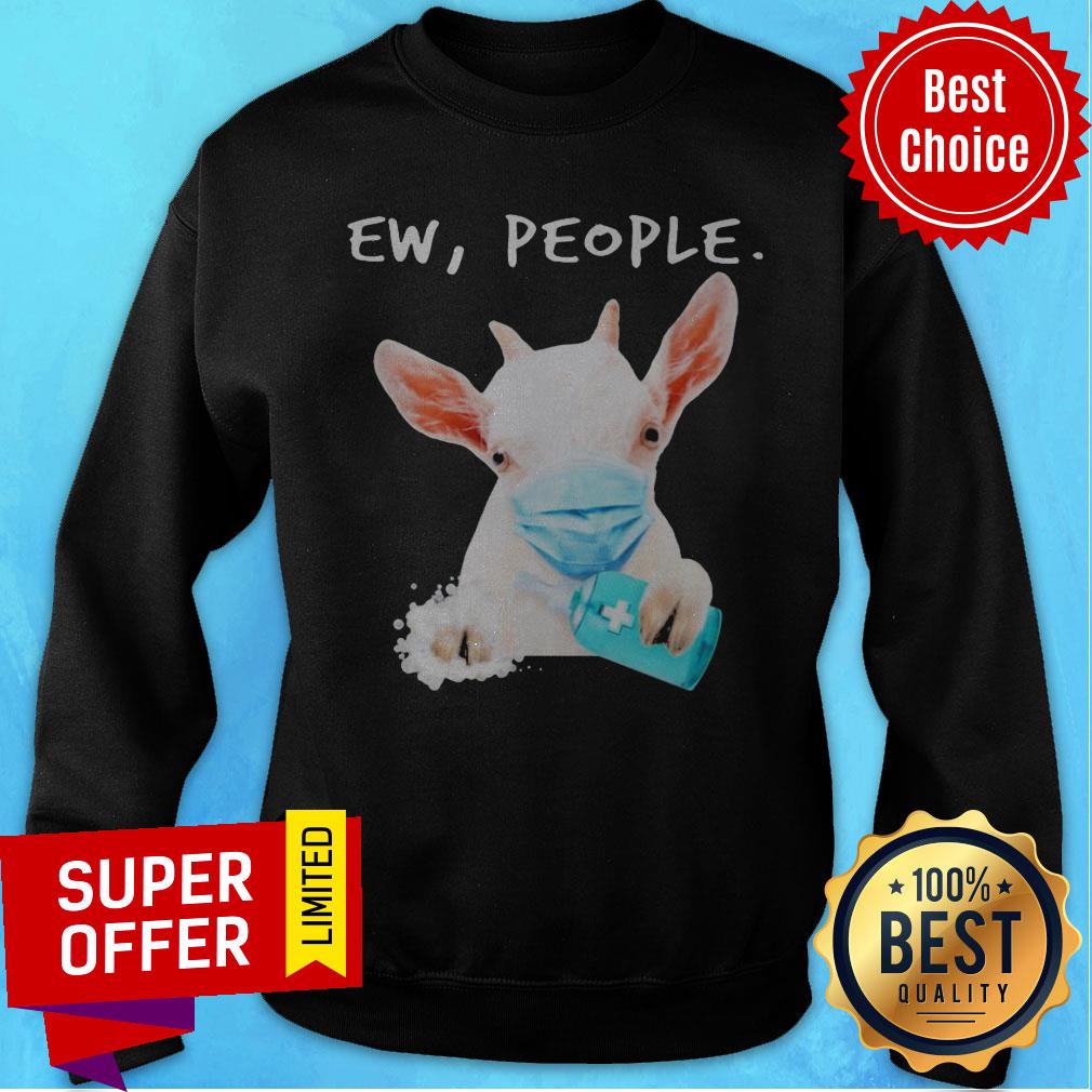Premium Goat Face Mask Hug Soap Ew People Shirt - Image 2