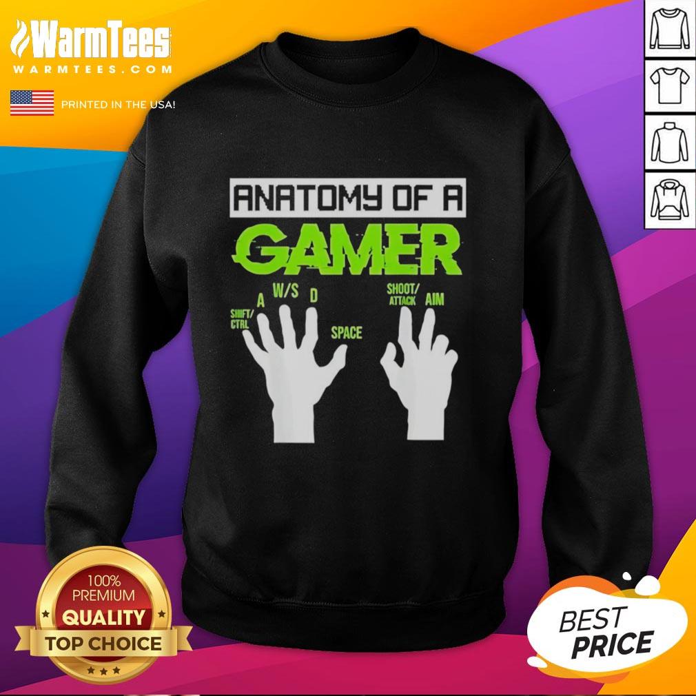 Nice Anatomy Of A Gamer T-Shirt - Image 3