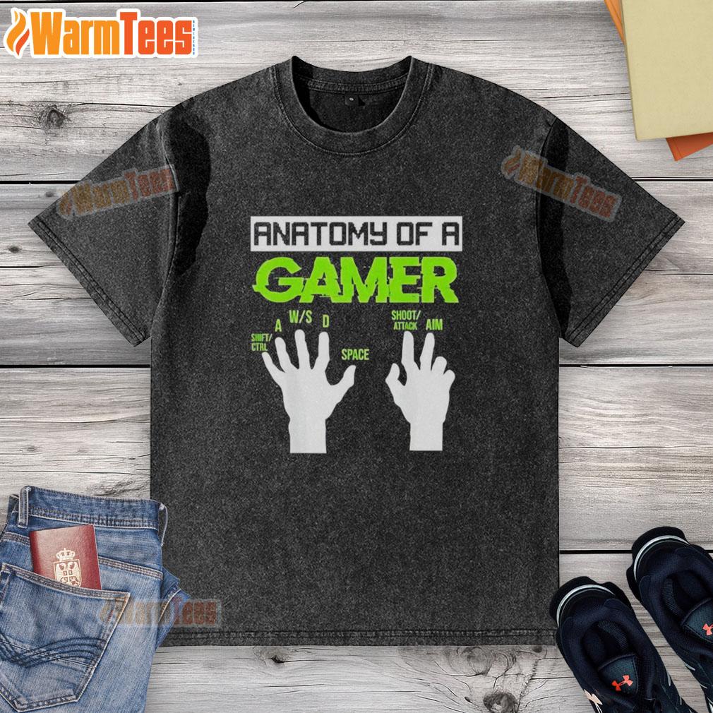 Nice Anatomy Of A Gamer T-Shirt - Image 2