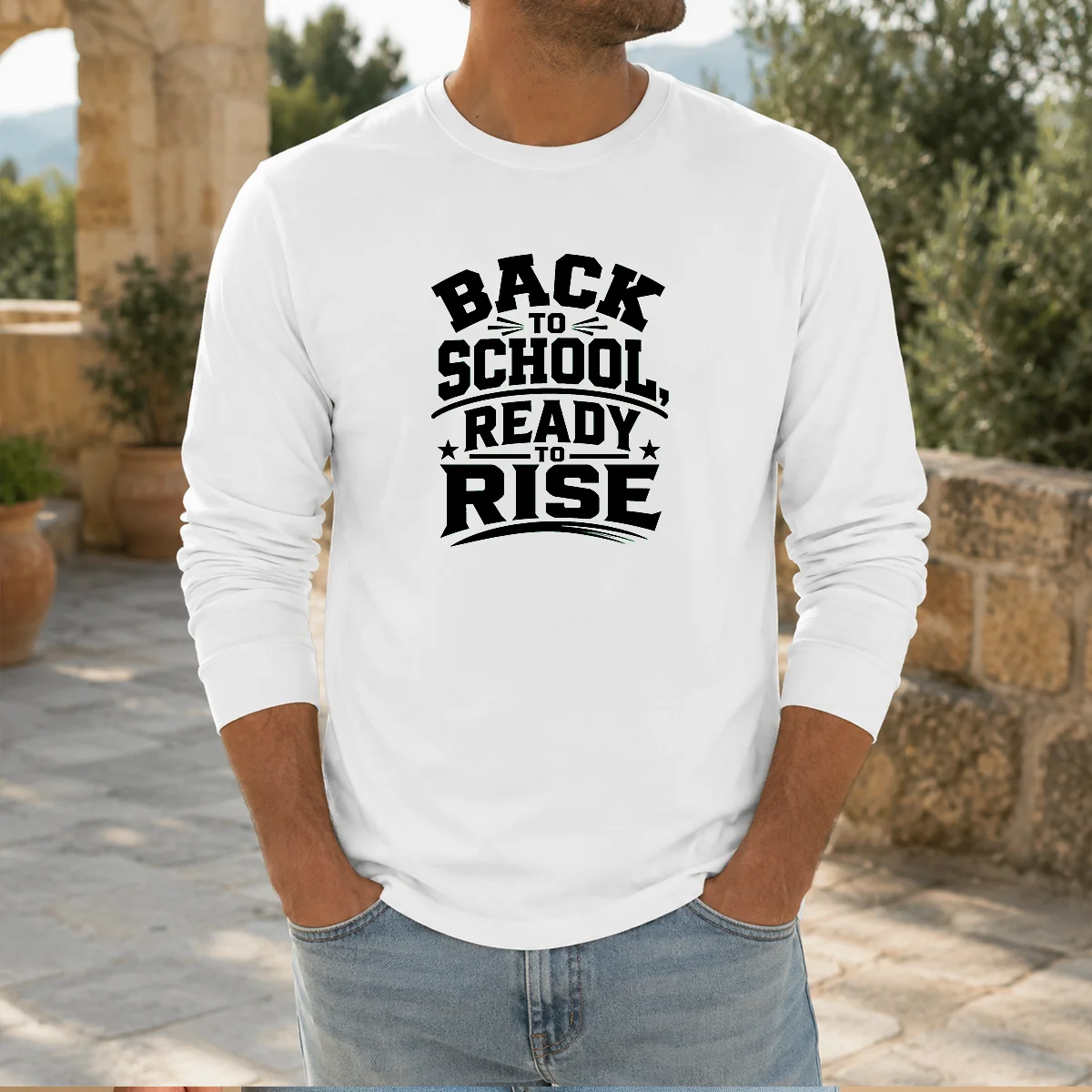 Pretty Back To School Ready To Rise Silhouette Shirt - Image 6