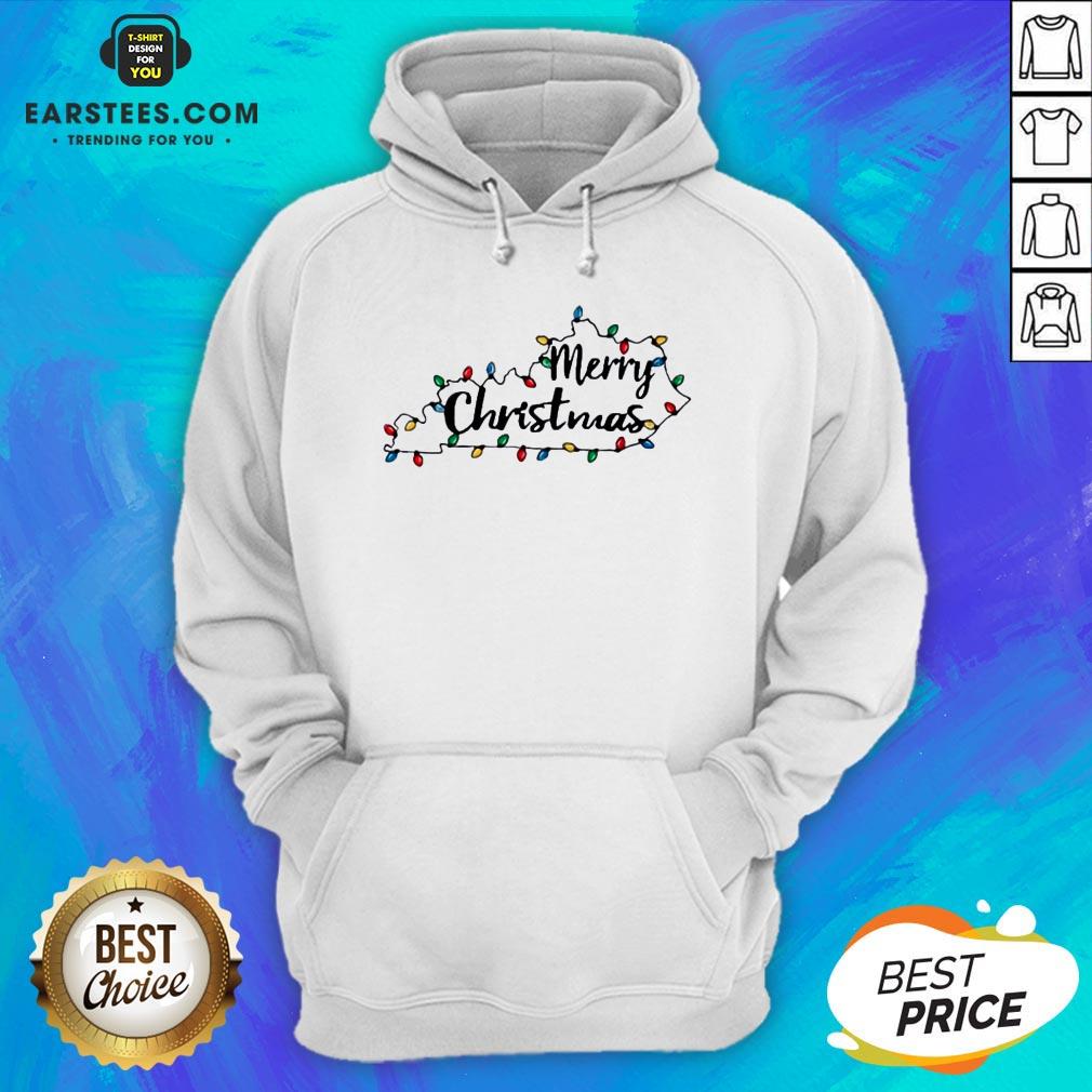 Pretty Kentucky Merry Christmas Light Shirt - Image 2