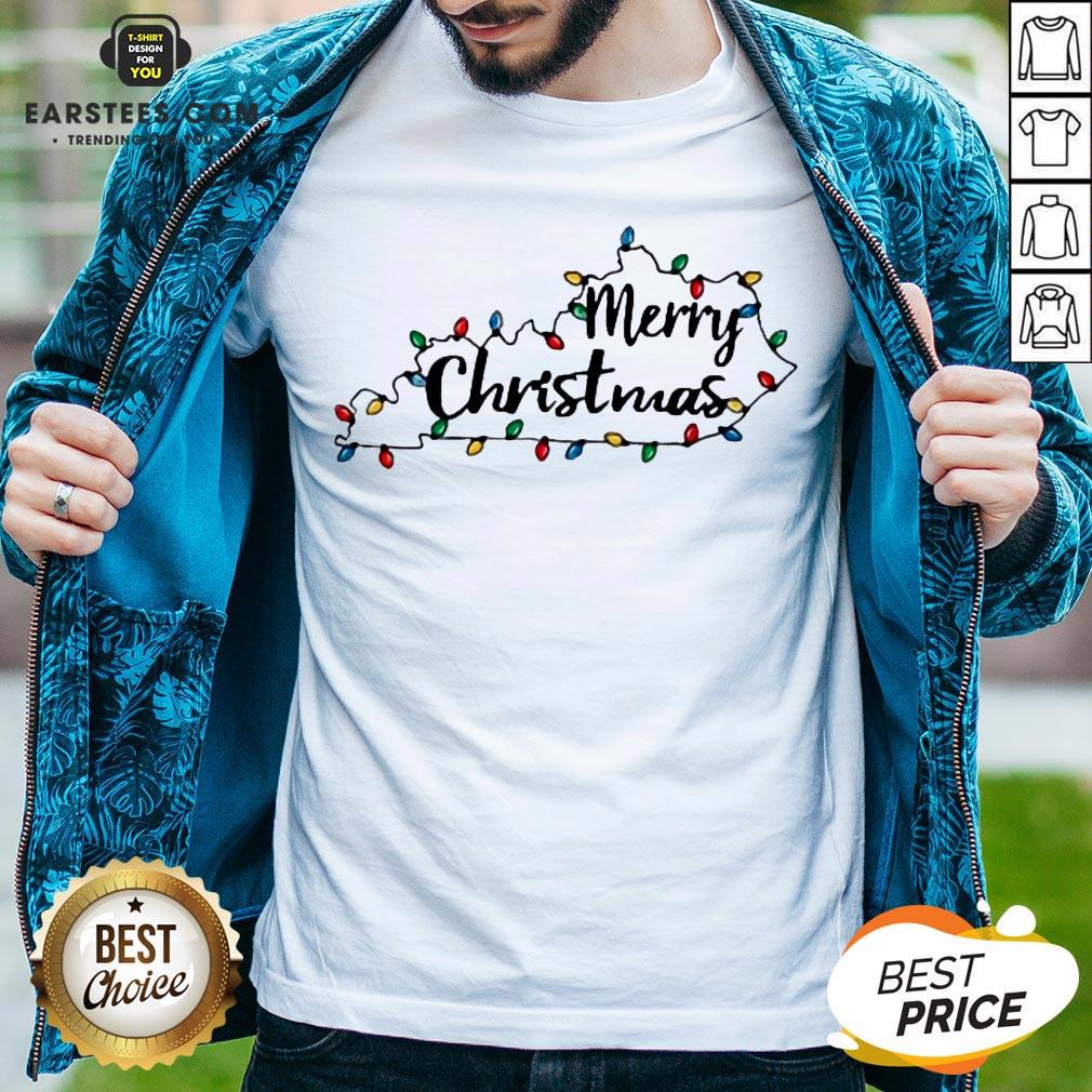Pretty Kentucky Merry Christmas Light Shirt