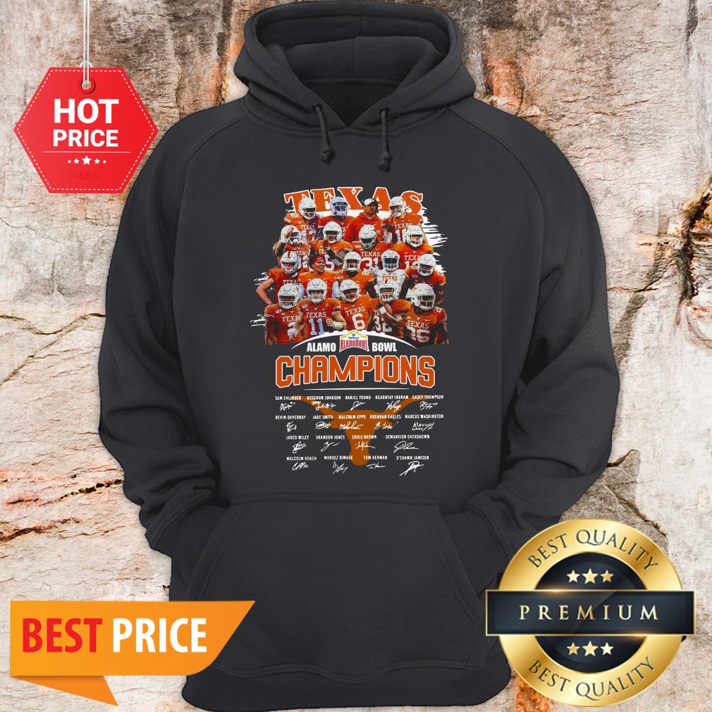 Texas Longhorns Alamo Bowl Champions Signatures Shirt - Image 5