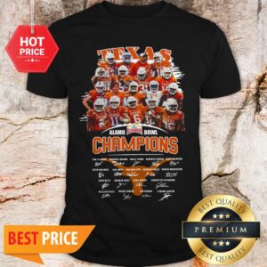 Texas Longhorns Alamo Bowl Champions Signatures Shirt