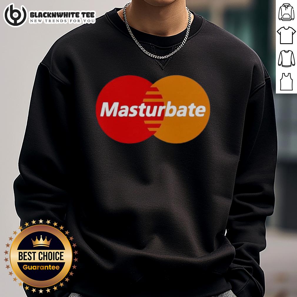 Cute MasterBate Mastercard Logo Parody T-Shirt - Image 5