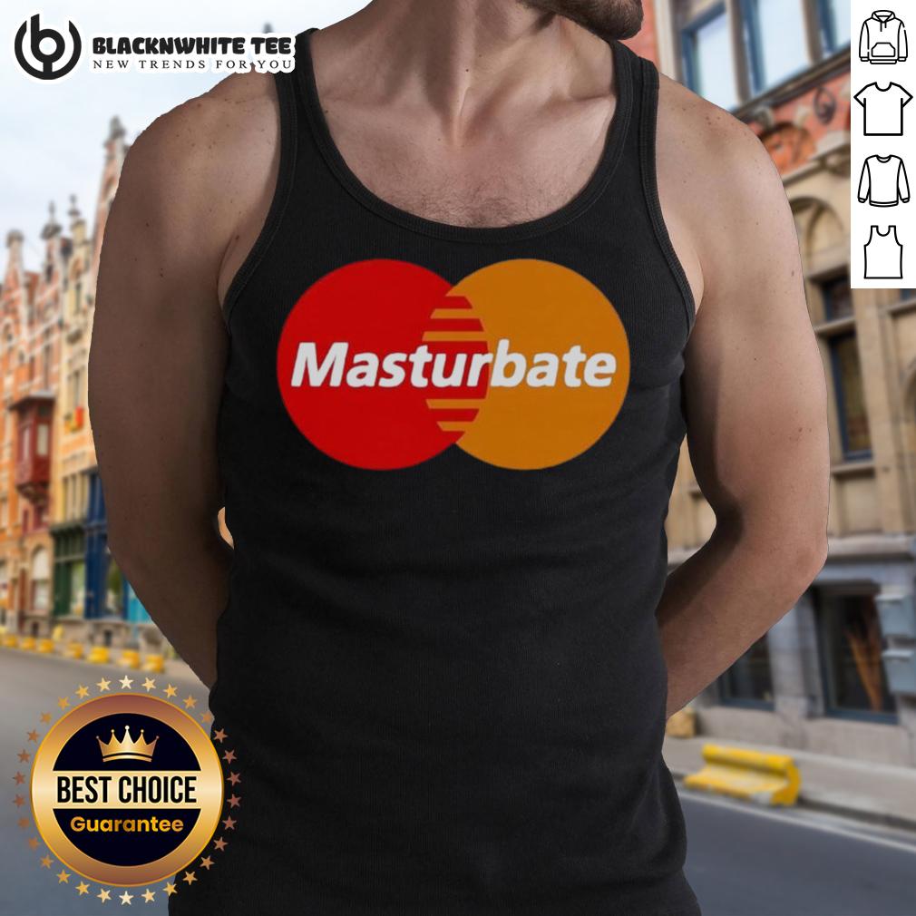 Cute MasterBate Mastercard Logo Parody T-Shirt - Image 4