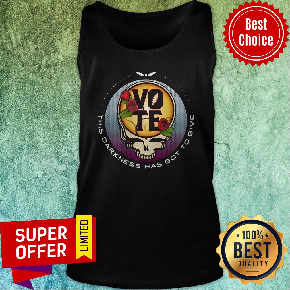 Official Skull Vote This Darkness Has Got To Give Shirt - Image 5