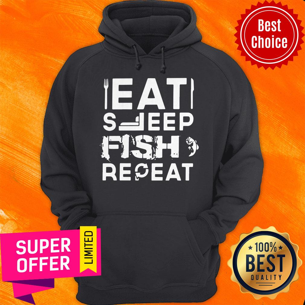 Awesome Eat Sleep Fish Repeat Shirt - Image 3
