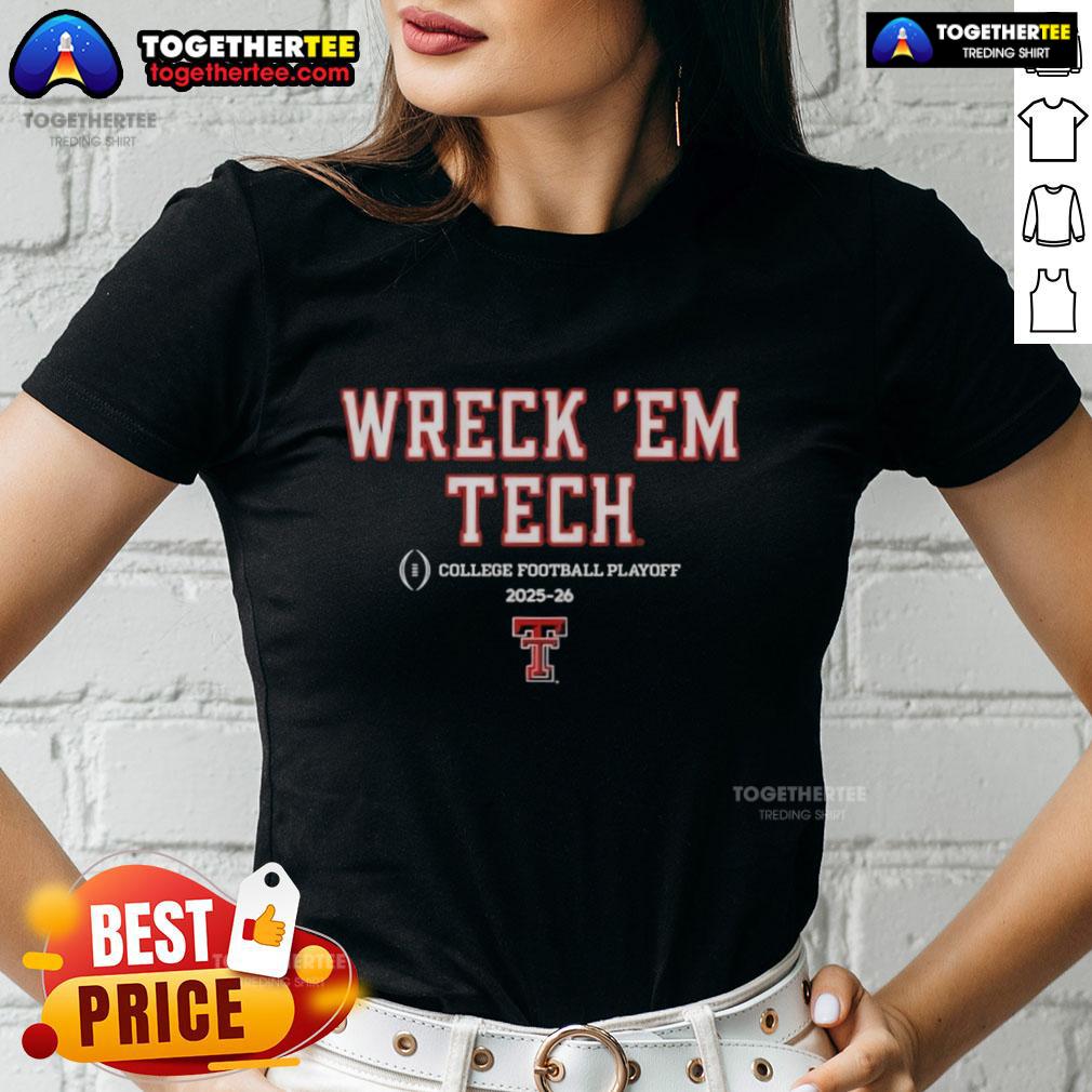 Nice Texas Tech Red Raiders Football 2025 CFB Playoff Slogan T-Shirt - Image 3
