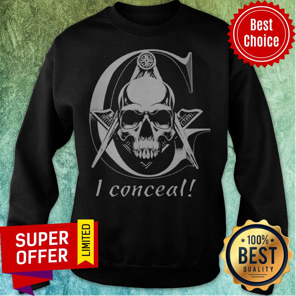 Official Scary Skull I Conceal Shirt - Image 2