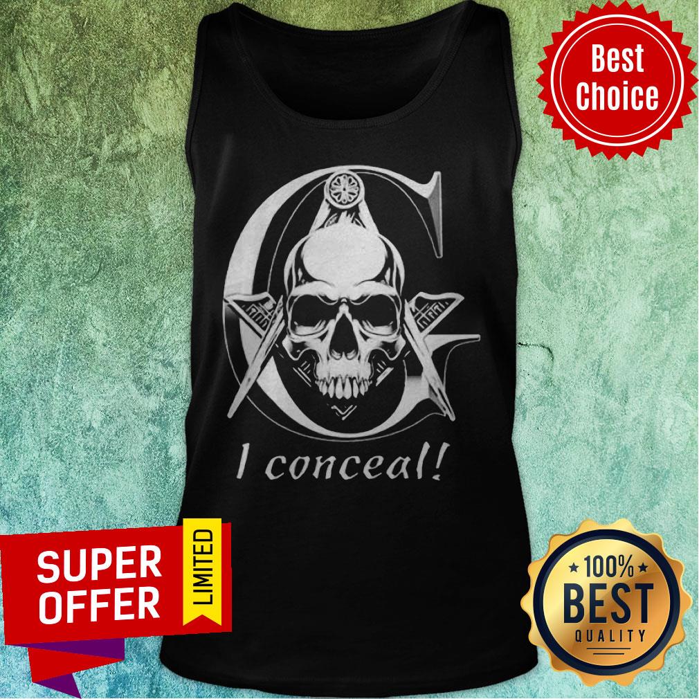 Official Scary Skull I Conceal Shirt - Image 5