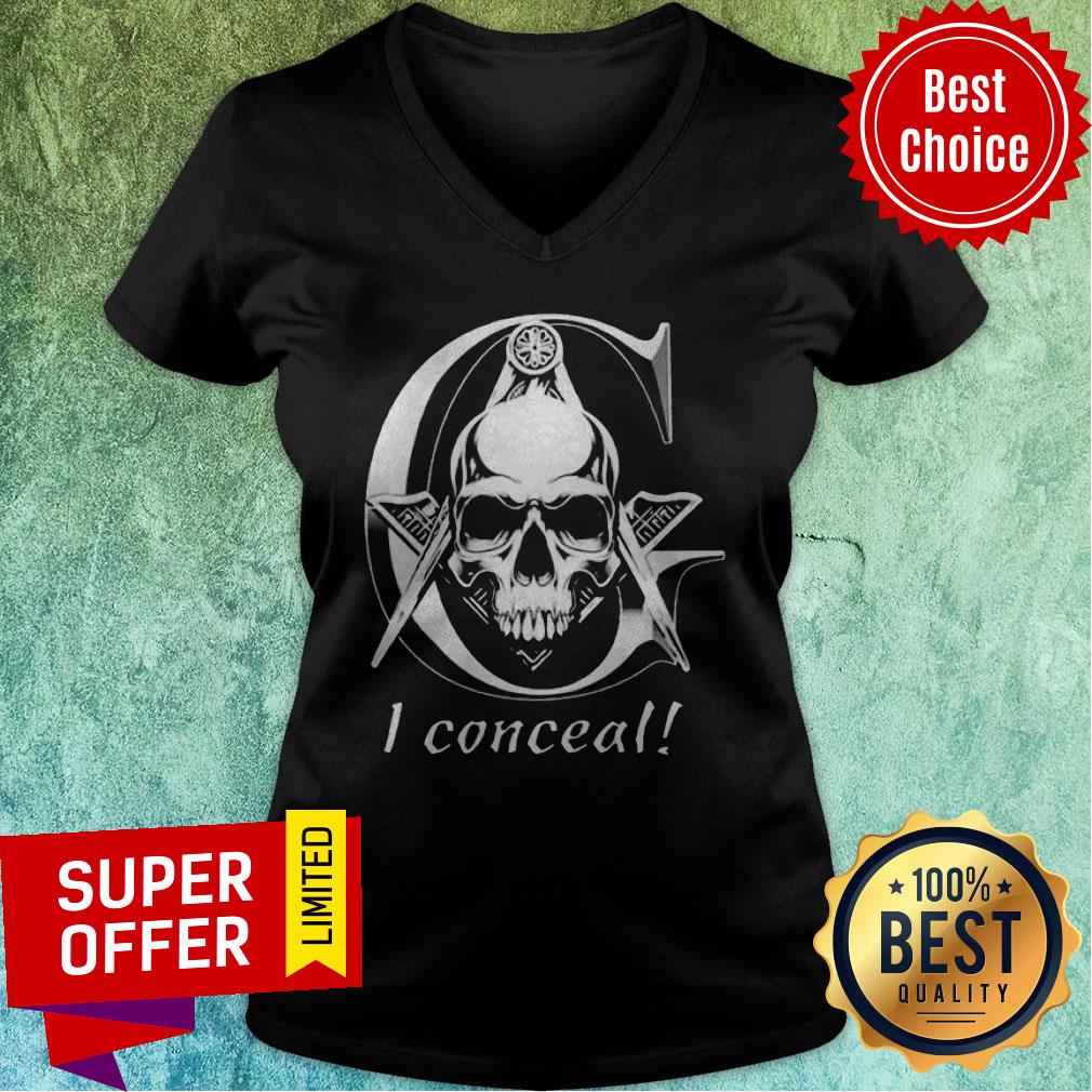 Official Scary Skull I Conceal Shirt - Image 4