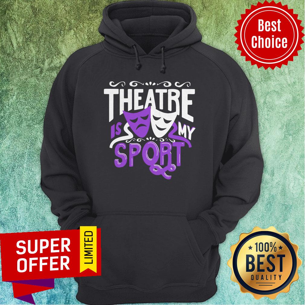 Official Theatre Is My Sport Christmas Face Mask Shirt - Image 3
