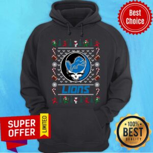 Alternative view of Premium Detroit Lions Grateful Dead Ugly Christmas Shirt
