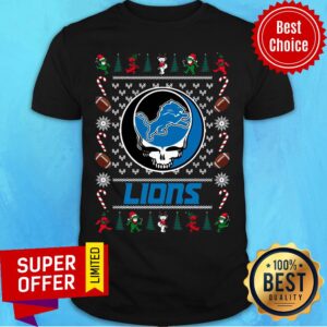 Premium Detroit Lions Grateful Dead Ugly Christmas Shirt
