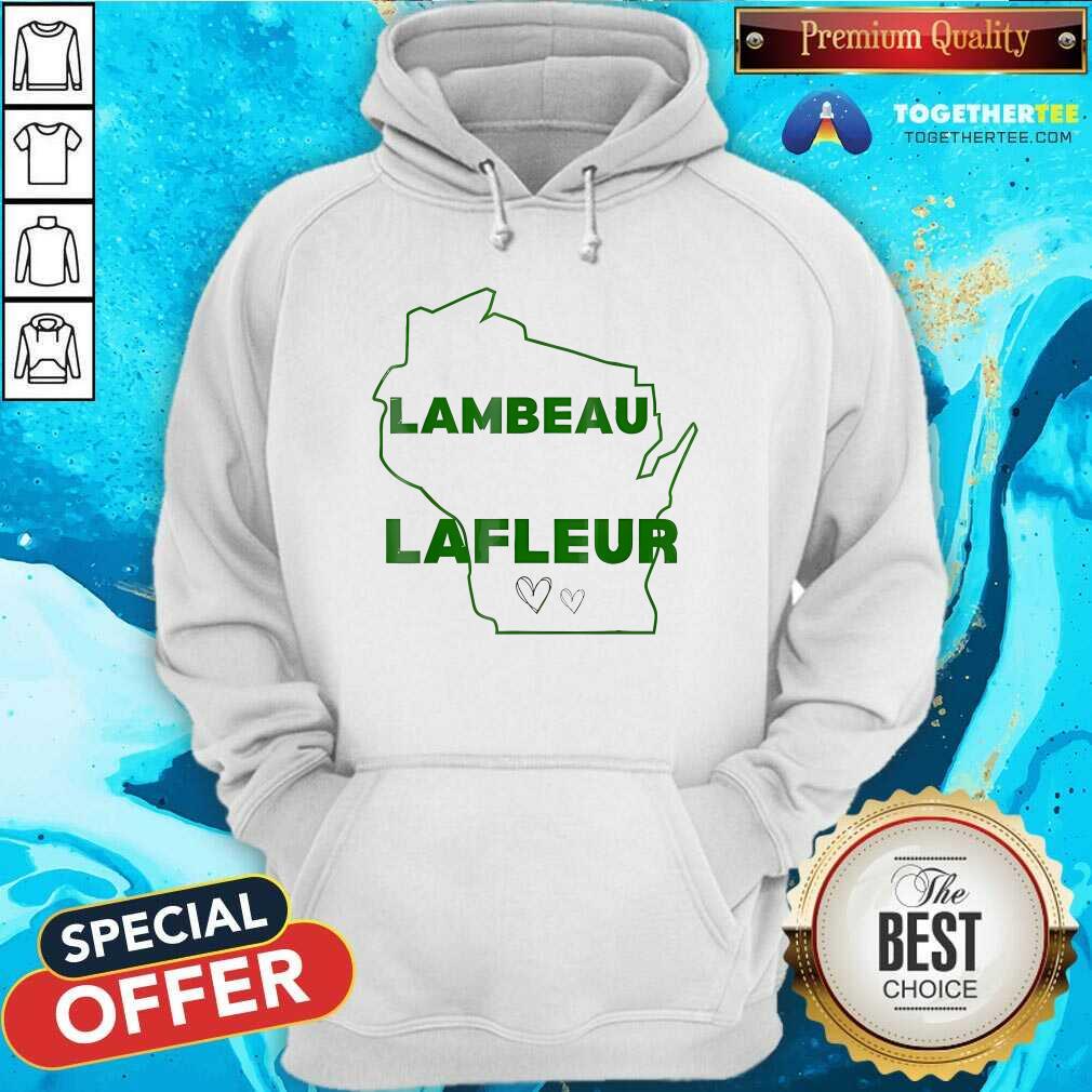 Nice Got Drunk At Lambeau And Woke Up On Lafleur Heart And Map T-Shirt - Image 5