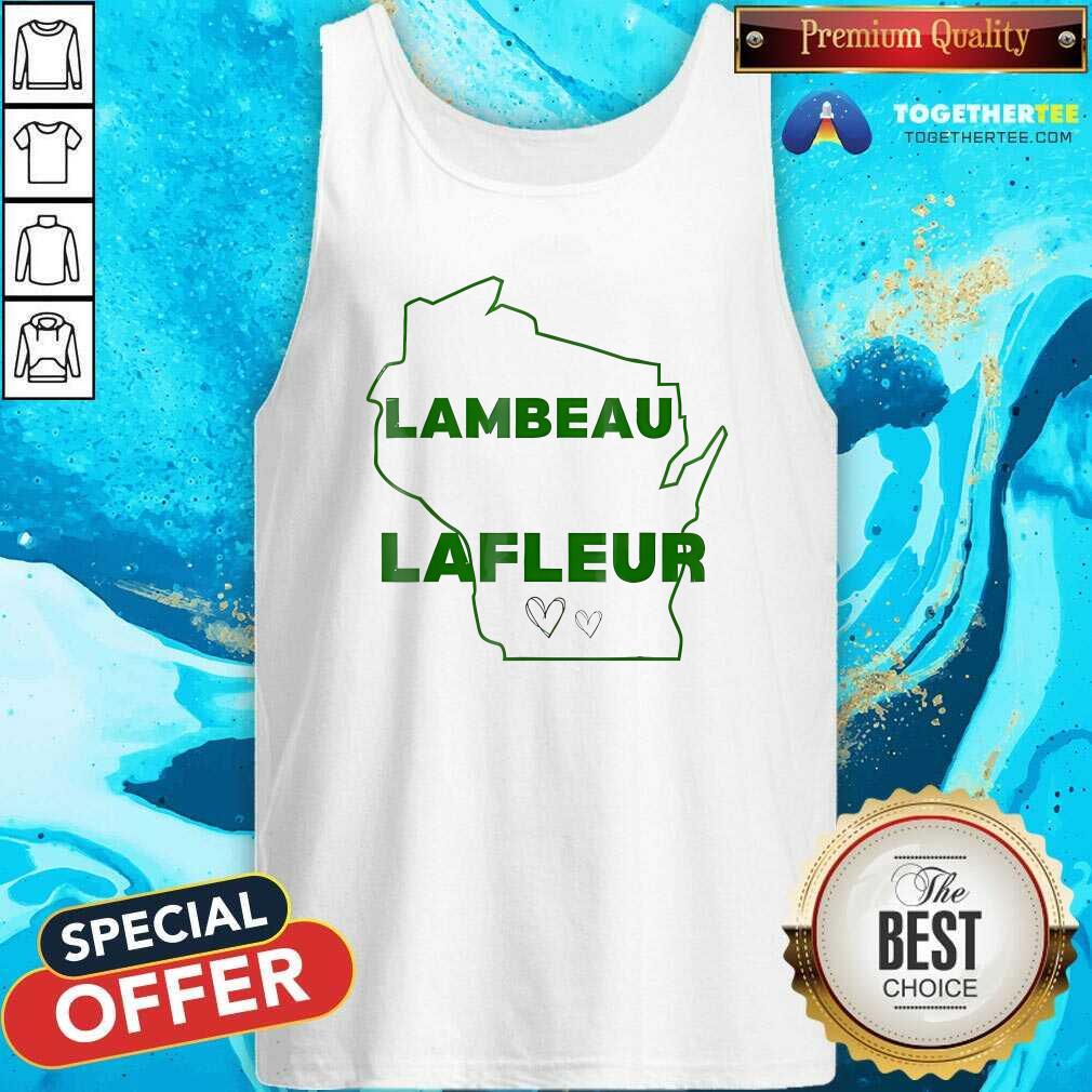 Nice Got Drunk At Lambeau And Woke Up On Lafleur Heart And Map T-Shirt - Image 3