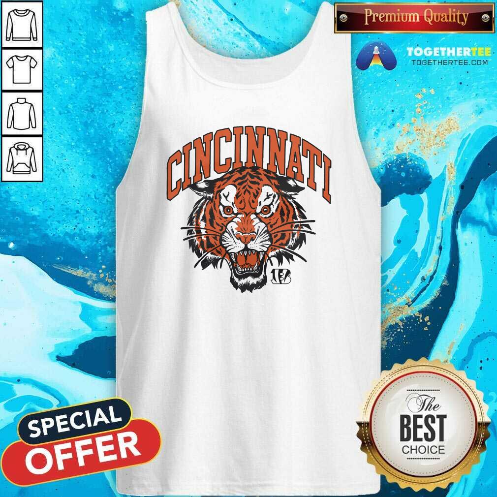 Official Cincinnati Bengals Tiger Head T-Shirt - Image 3