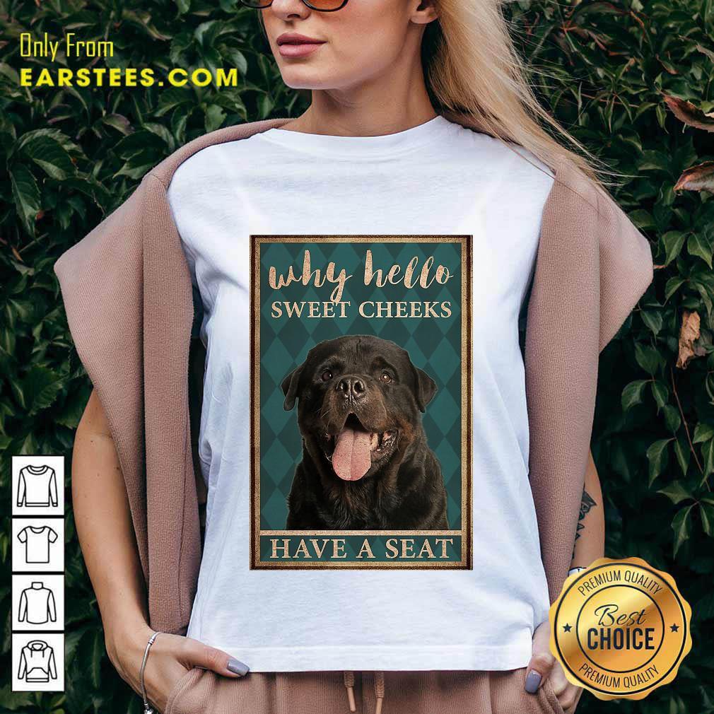 Nice Rottweiler Why Hello Poster Shirt - Image 5