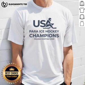 Pretty USA Para Ice Hockey Champions Milano Cortina 2026 T-Shirt