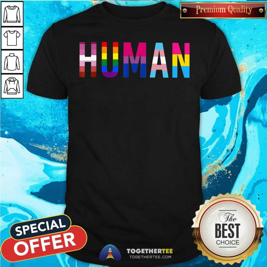 Beautiful Human Lgbt Flag Gay Pride Rainbow Lesbian Shirt