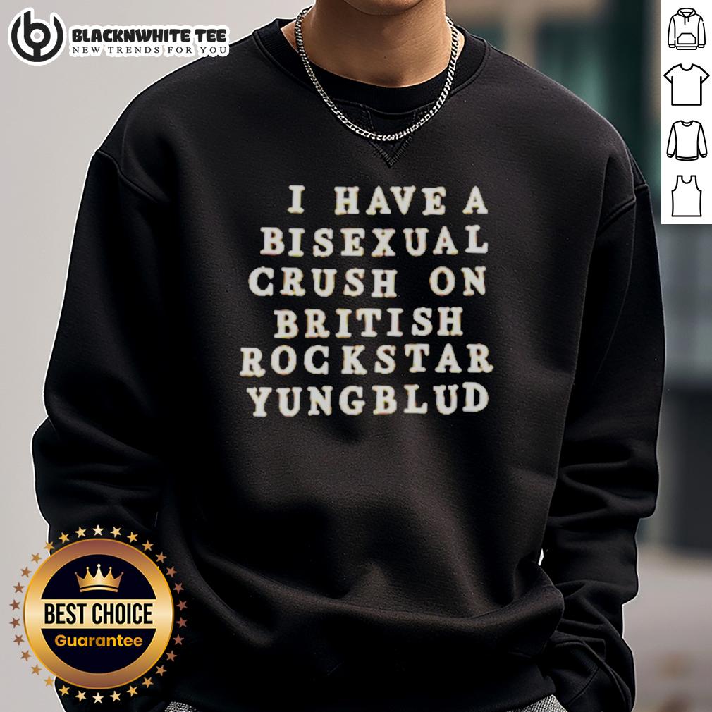 Premium I Have A Bisexual Crush On British Rockstar YUNGBLUD T-Shirt - Image 5