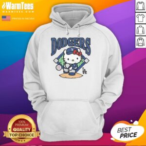 Alternative view of Nice Hello Kitty X Los Angeles Dodgers Pitch T-Shirt