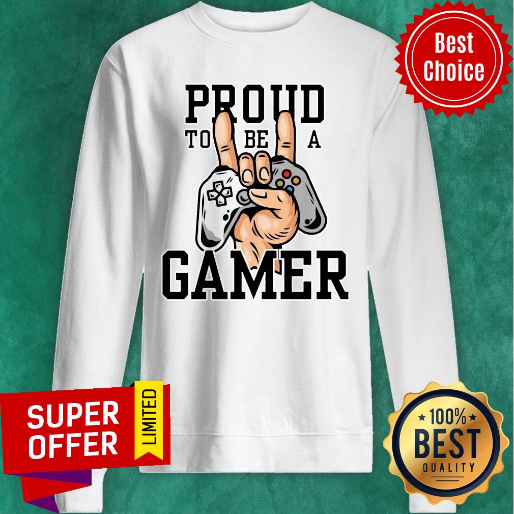 Funny Proud To Be A Gamer Shirt - Image 2