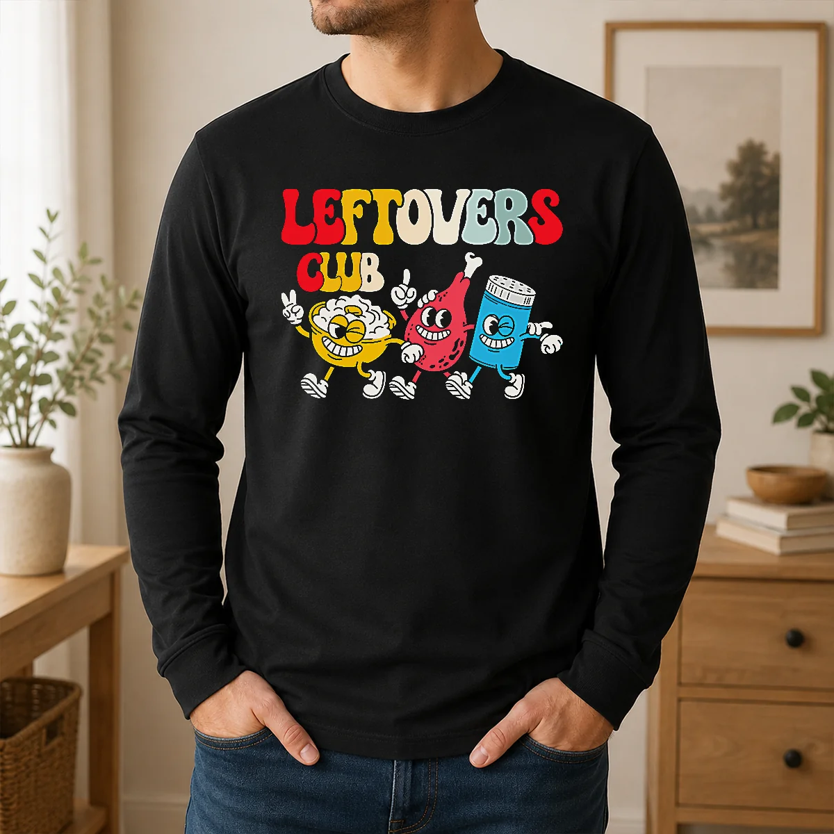 Funny Nice Leftovers Club Fun Foodie Shirt - Image 6