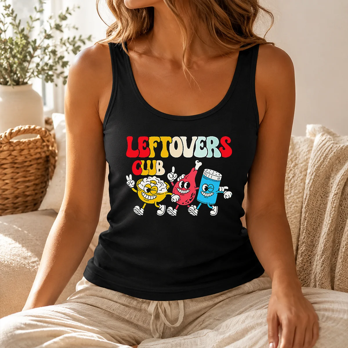 Funny Nice Leftovers Club Fun Foodie Shirt - Image 3